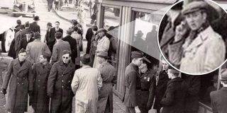 Călător în timp? Ce caută un bărbat cu telefon mobil într-o fotografie din 1943?